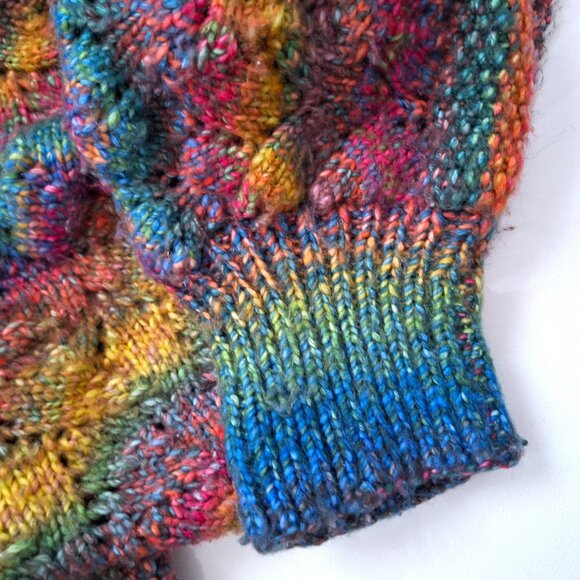 Handknit Colourful Shrug - Picture 3 of 4